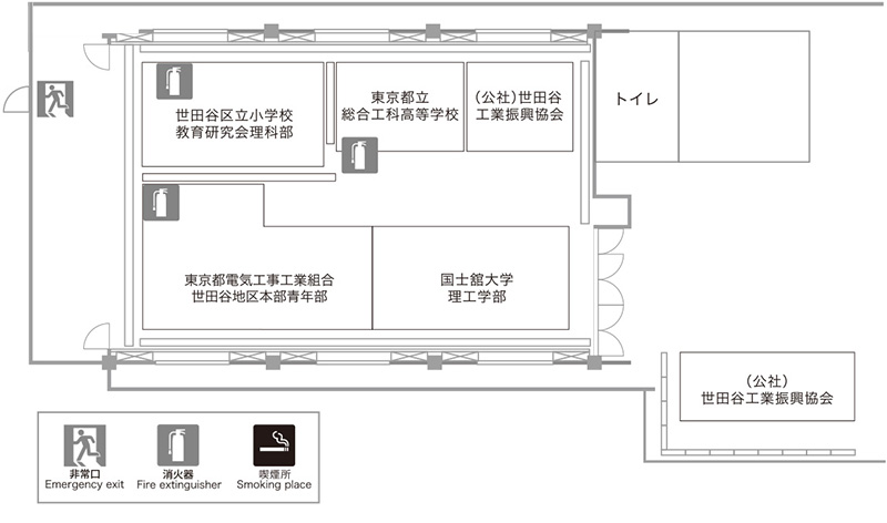 区民会館2階　の図